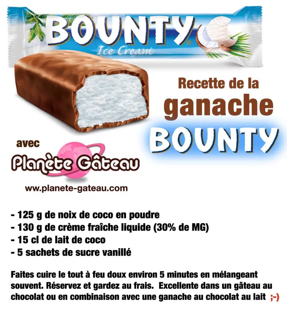 Blog Planete Gateaurecette Facile De La Ganache Bounty