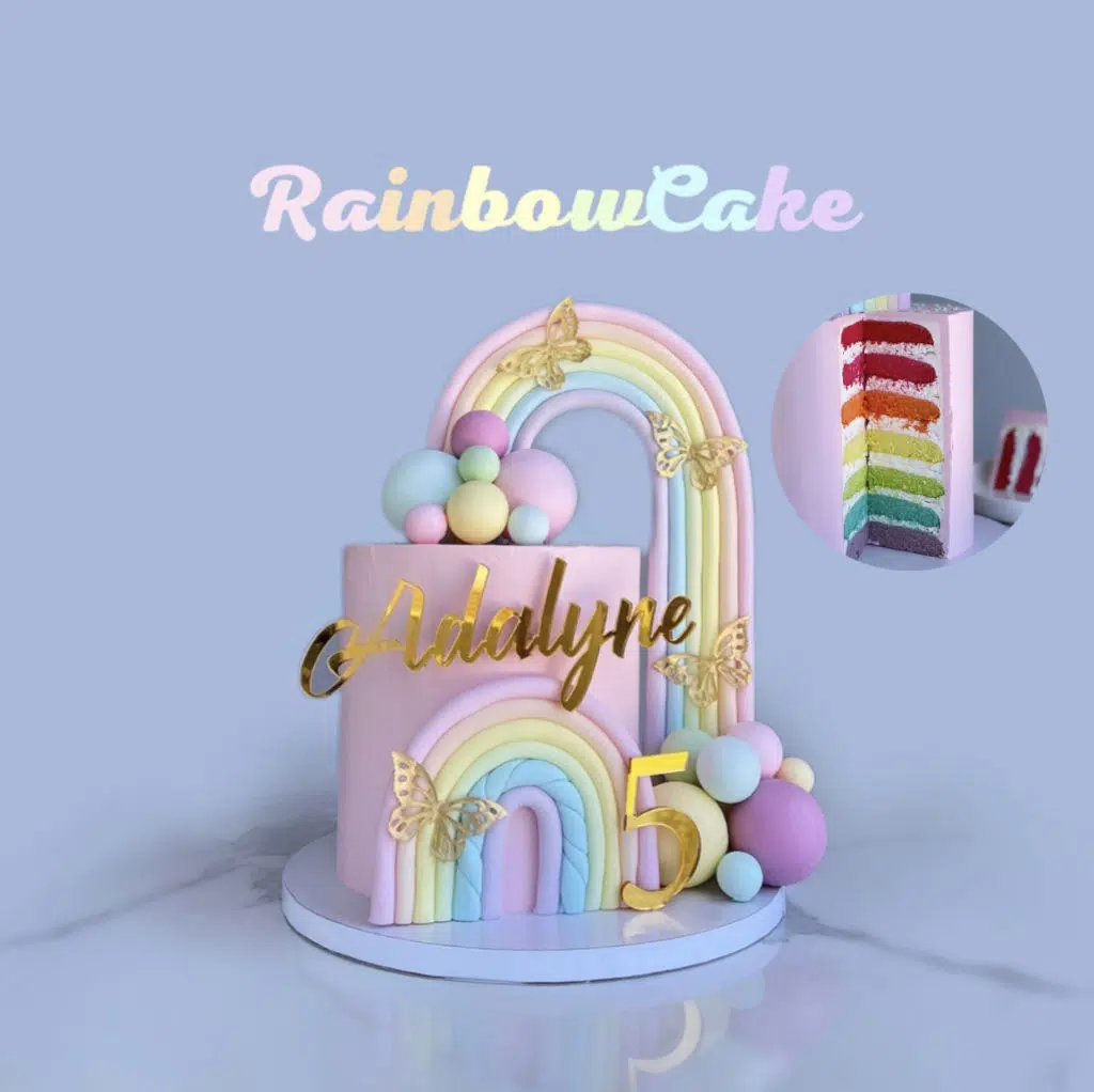 Rainbow cake (gâteau arc-en-ciel) - recette facile
